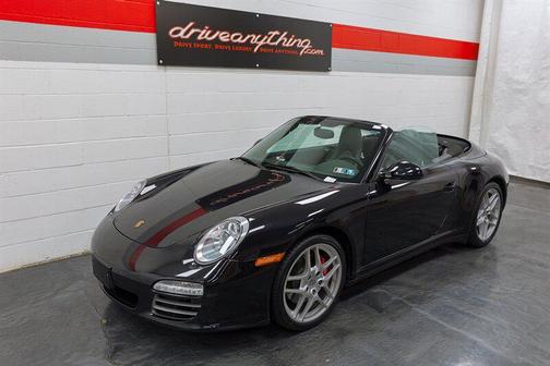 Basalt Black Metallic 2011 Porsche 911 Carrera 4S Cabriolet