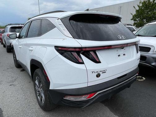 Quartz White 2022 Hyundai TUCSON Hybrid Blue