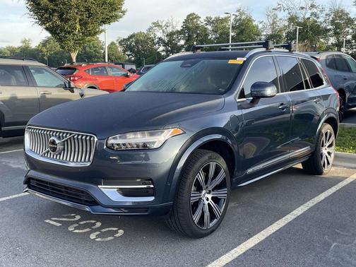Denim Blue Metallic 2023 Volvo XC90 Recharge Plug-In Hybrid T8 Plus Bright Theme 7-Seater