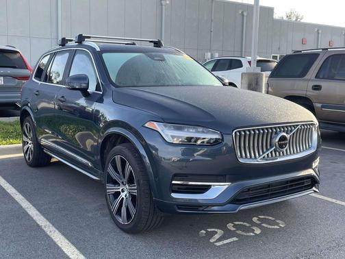 Denim Blue Metallic 2023 Volvo XC90 Recharge Plug-In Hybrid T8 Plus Bright Theme 7-Seater