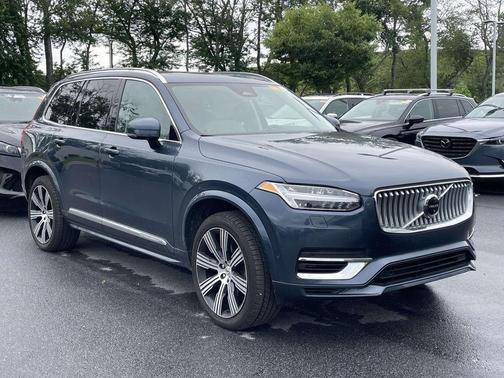 Denim Blue Metallic 2023 Volvo XC90 Recharge Plug-In Hybrid T8 Plus Bright Theme 7-Seater