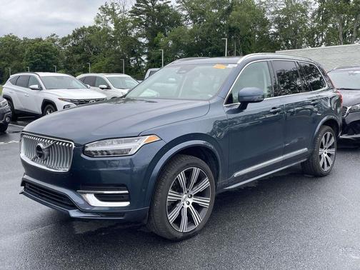 Denim Blue Metallic 2023 Volvo XC90 Recharge Plug-In Hybrid T8 Plus Bright Theme 7-Seater
