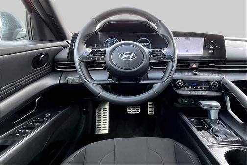 Ultimate Red 2025 Hyundai ELANTRA HEV SEL Sport