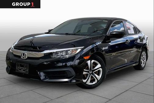 Crystal Black Pearl 2017 Honda Civic LX