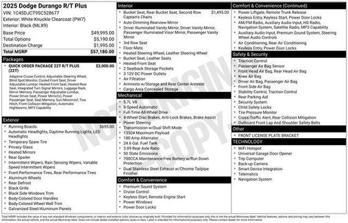 2025 Dodge Durango R/T Plus