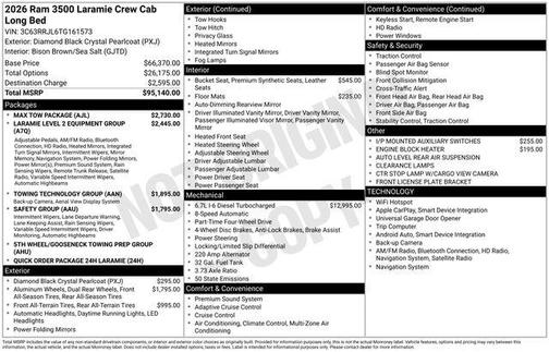 2026 RAM 3500 Laramie