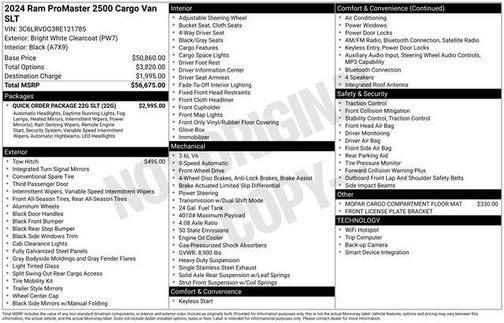 2024 RAM ProMaster 2500 High Roof