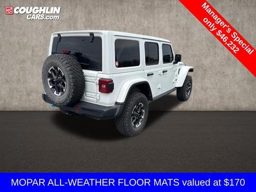 Bright White Clearcoat 2025 Jeep Wrangler 4xe Rubicon X