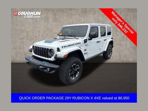 Bright White Clearcoat 2025 Jeep Wrangler 4xe Rubicon X
