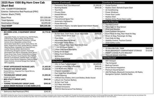 2025 RAM 1500 Big Horn/Lone Star
