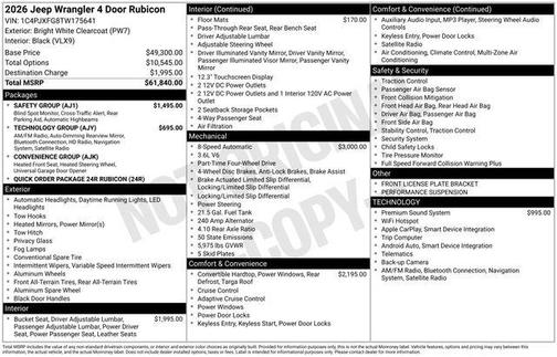2026 Jeep Wrangler Rubicon