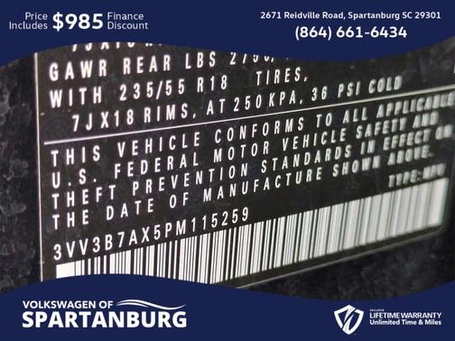 2023 Volkswagen Tiguan 2.0T SE