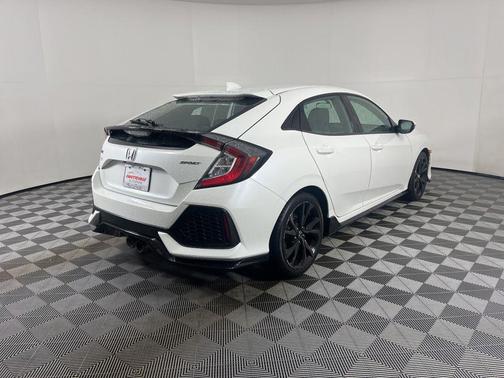White Orchid Pearl 2018 Honda Civic Sport
