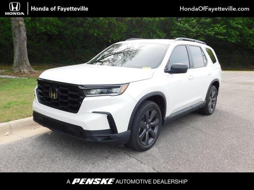 Platinum White Pearl 2025 Honda Pilot Sport