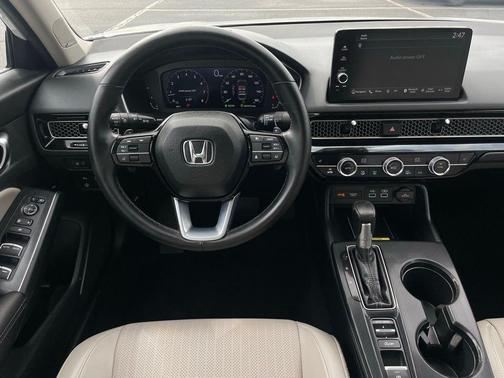 Platinum White Pearl 2024 Honda Civic Touring