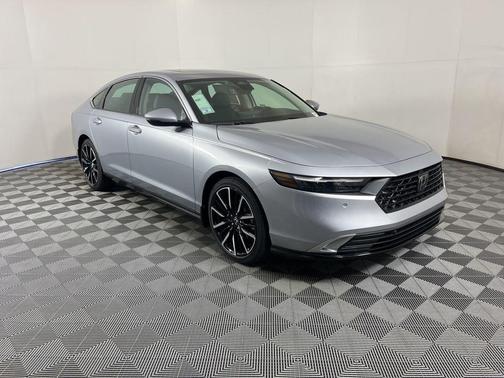 Solar Silver Metallic 2026 Honda Accord Hybrid Touring
