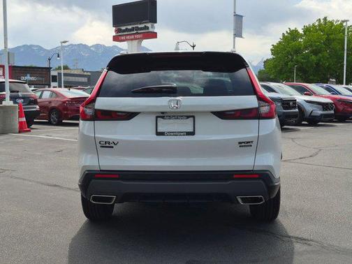 Platinum White Pearl 2026 Honda CR-V Hybrid Sport Touring AWD