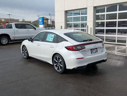 Platinum White Pearl 2026 Honda Civic Hybrid Sport Touring