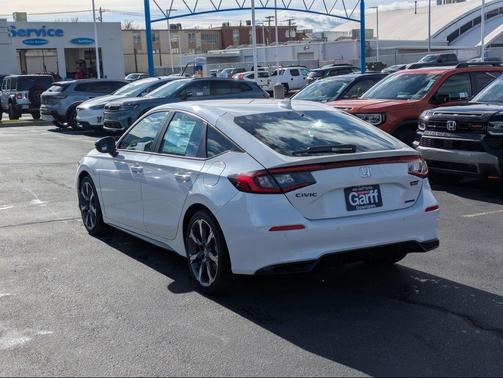 Platinum White Pearl 2026 Honda Civic Hybrid Sport Touring