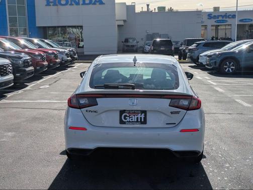 Platinum White Pearl 2026 Honda Civic Hybrid Sport Touring