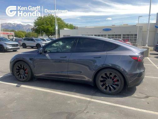 Gray 2023 Tesla Model Y Performance Dual Motor All-Wheel Drive