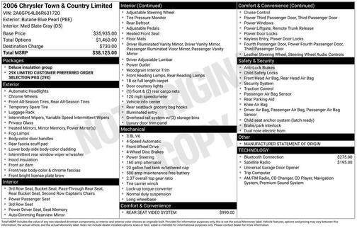 2006 Chrysler Town & Country Limited