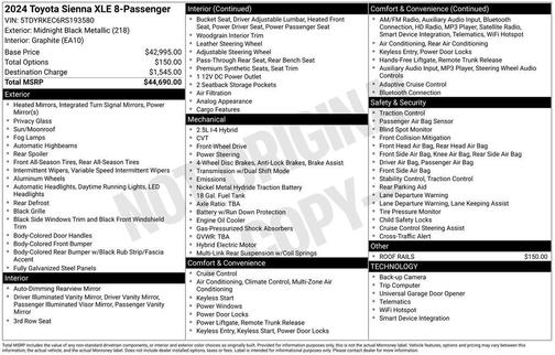 2024 Toyota Sienna XLE