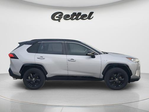 Silver Sky Metallic/Midnight Black Metallic 2021 Toyota RAV4 Hybrid SE