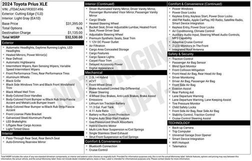 2024 Toyota Prius XLE