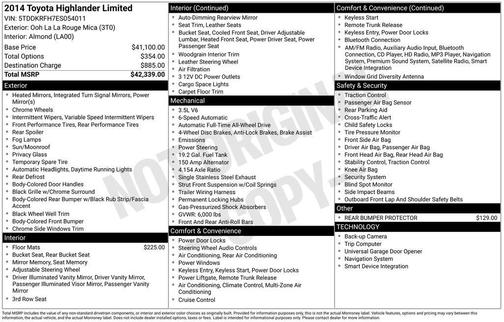 2014 Toyota Highlander Limited