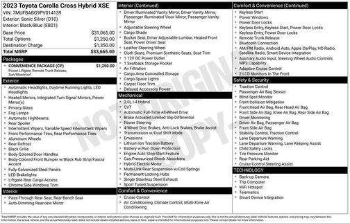 Sonic Silver 2023 Toyota Corolla Hybrid SE