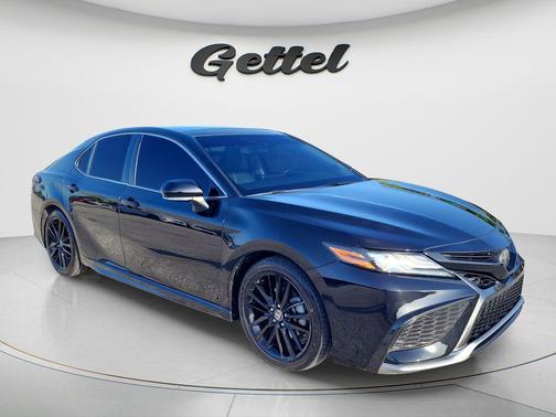 Midnight Black Metallic 2021 Toyota Camry XSE