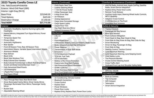 2023 Toyota Corolla Cross LE