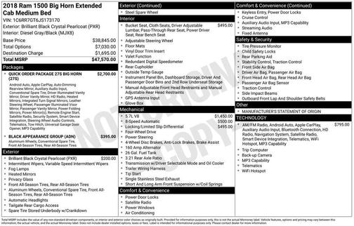 2018 RAM 1500 Big Horn