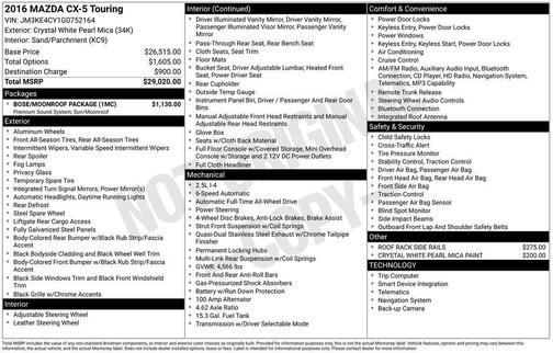 2016 Mazda CX-5 Touring