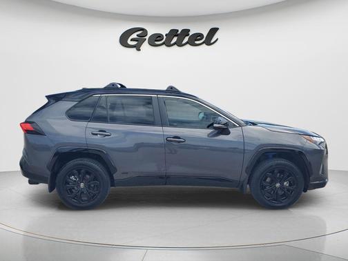 Magnetic Gray Metallic/Midnight Black Metallic 2024 Toyota RAV4 Hybrid SE