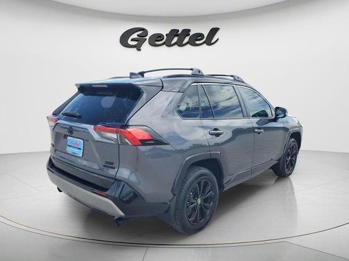 Magnetic Gray Metallic/Midnight Black Metallic 2024 Toyota RAV4 Hybrid SE