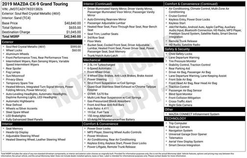 2019 Mazda CX-9 Grand Touring