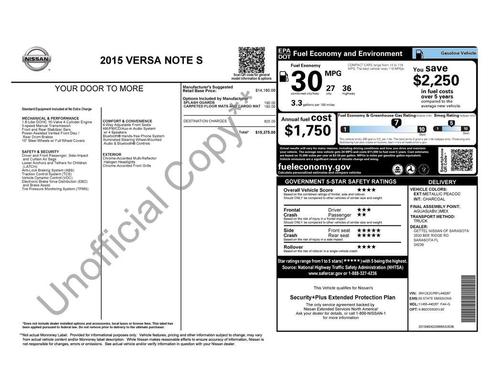 Metallic Peacock 2015 Nissan Versa Note SR