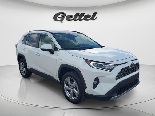 Blizzard Pearl 2020 Toyota RAV4 Hybrid SE