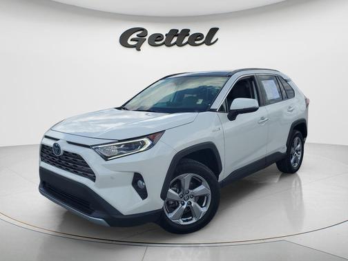 Blizzard Pearl 2020 Toyota RAV4 Hybrid SE