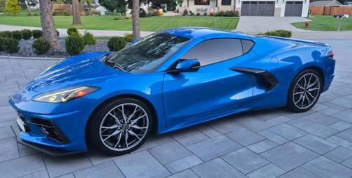 Riptide Blue Metallic 2025 Chevrolet Corvette Stingray w/2LT