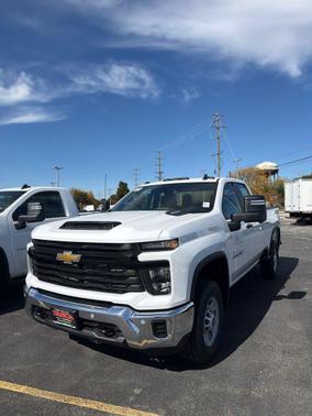 Summit White 2026 Chevrolet Silverado 2500 Double Cab, Standard Bed, WT, 4WD