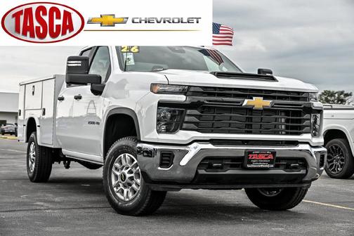 Summit White 2026 Chevrolet Silverado 2500 Double Cab, Long Bed, WT, 4WD