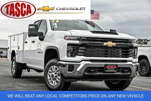 Summit White 2026 Chevrolet Silverado 2500 Double Cab, Long Bed, WT, 4WD