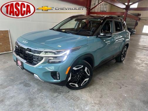 Pluton Blue/Black Roof 2024 Kia Seltos SX Turbo