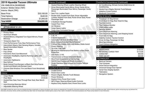 2019 Hyundai TUCSON Ultimate