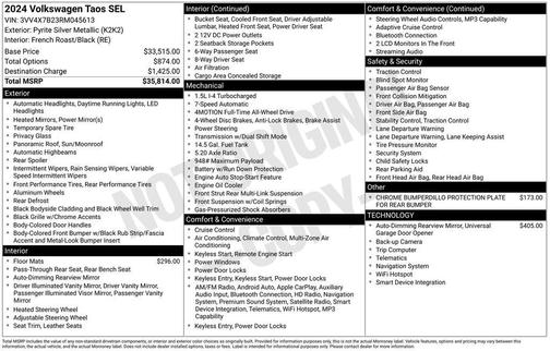 2024 Volkswagen Taos 1.5T SEL