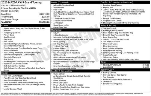 2020 Mazda CX-5 Grand Touring