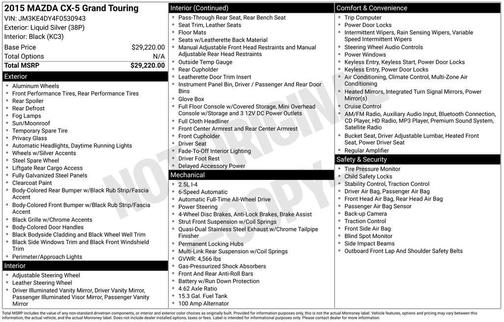 2015 Mazda CX-5 Grand Touring